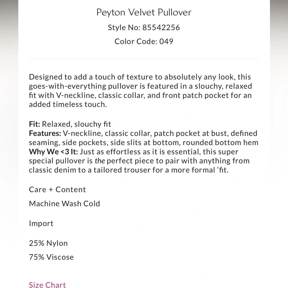 Free People We the Free Peyton Velvet Pullover Top in First Pace NWOT - Picture 4 of 8